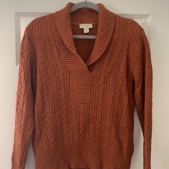 Appleseed's Sweaters - Appleseed’s shawl collar cable knit sweater